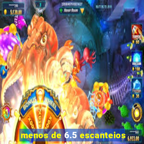 menos de 6.5 escanteios